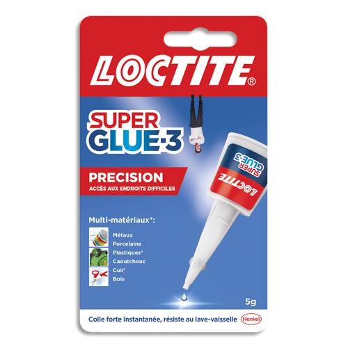 SUPER GLUE Flacon 5g Colle instantanée liquide (embout de précision) PRECISION