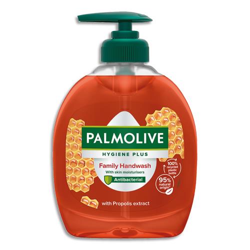 PALMOLIVE Flacon pompe 300ml Savon liquide Hygiène+ antibactérien enrichit en agents hydratants PH Neutre