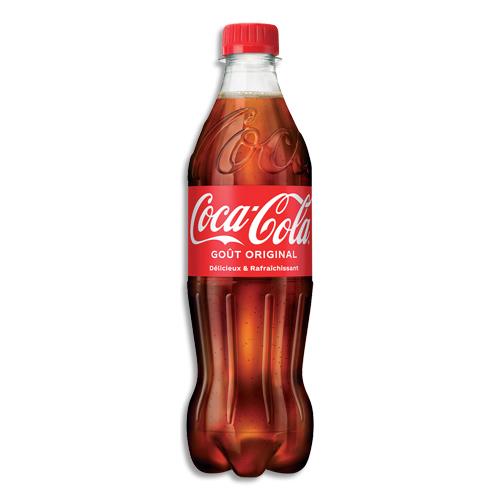 COCA-COLA Bouteille plastique de boisson gazeuse pétillante de 50 cl