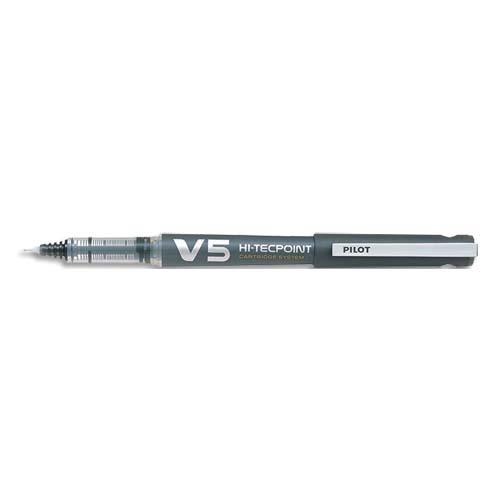 PILOT Stylo roller BEGREEN rechargeable, pointe tubulaire 0,5 mm encre liquide Noire HI-TECPOINT