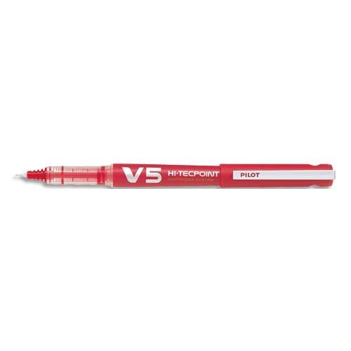 PILOT Stylo roller BEGREEN rechargeable, pointe tubulaire 0,5 mm encre liquide Rouge HI-TECPOINT