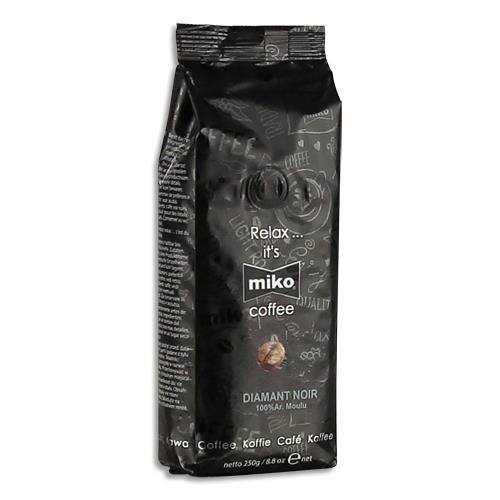 MIKO CAFE Paquet de 250g de café moulu Diamant 100% Arabica