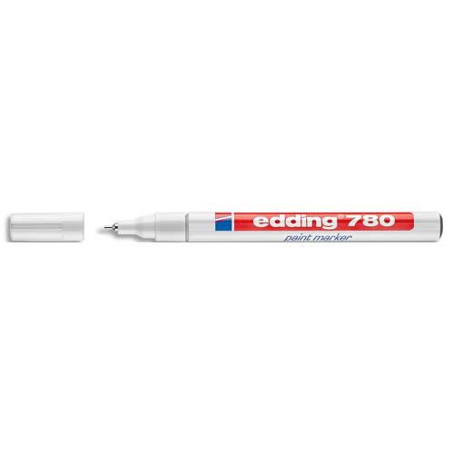EDDING Marqueur peinture E780 laque Blanche, pointe extra fine, 842049