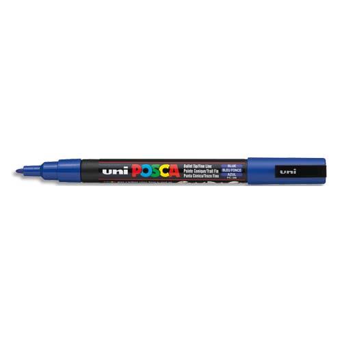 POSCA Marqueur pointe conique fine Bleu foncé PC3M BF