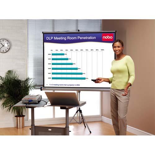 NOBO Ecran de projection à trépied flexible, 175 x 132 cm (dont eco-taxe mobilier de 1,02 €)