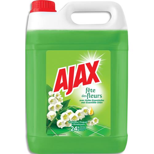 AJAX Bidon de 5 litres nettoyant parfum fleurs de printemps/ brassé de fleurs