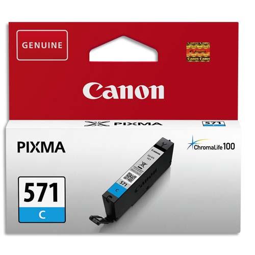 CANON Cartouche Jet d'encre CLI-571 Cyan 0386C001AA (dont eco-taxe de 0,01 €)