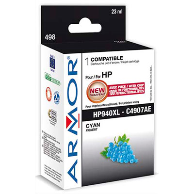 ARMOR Cartouche Jet d'encre compatible Cyan HP 940XL C4907AE K20446 (dont eco-taxe de 0,02 €)