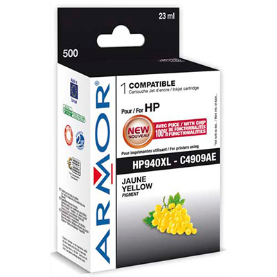 ARMOR Cartouche Jet d'encre compatible Jaune HP 940XL C4909AE K20448 (dont eco-taxe de 0,02 €)