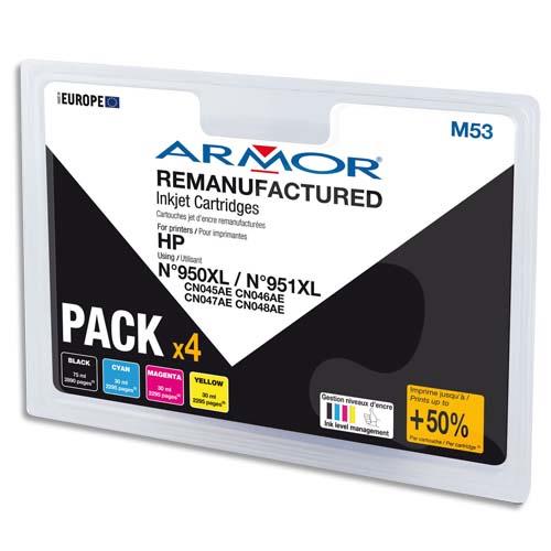 ARMOR Pack Jet d'encre compatible HP CN045AE BCMY B10312R1 (dont eco-taxe de 0,08 €)