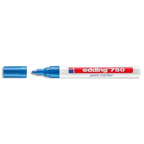 EDDING Marqueur peinture E750 laque Bleu, pointe moyenne ogive, 840003