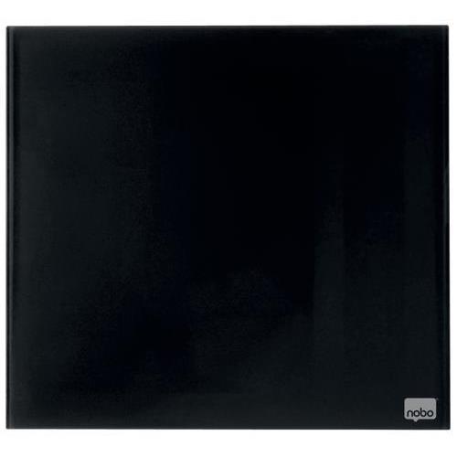 NOBO Tableau mémo en verre 450 x 450 mm - noir - 1903951 (dont eco-taxe mobilier de 0,46 €)