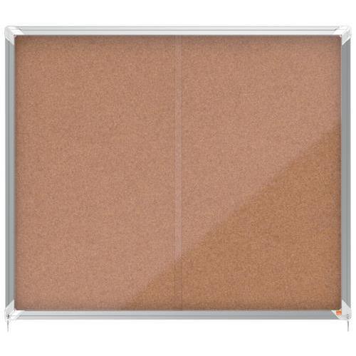 NOBO Vitrine d'affichage porte coulissante Premium Plus - liège - 15 x A4 - 1915332 (dont eco-taxe mobilier de 3,68 €)