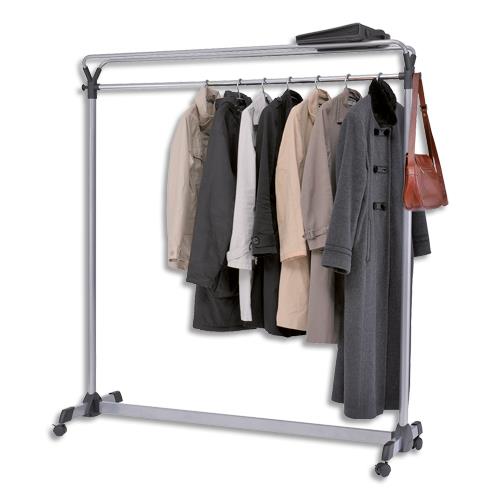 ALBA Vestiaire grande capacité avec étagère avec 4 roulettes 150x170x50 cm (dont eco-taxe mobilier de 0,29 €)