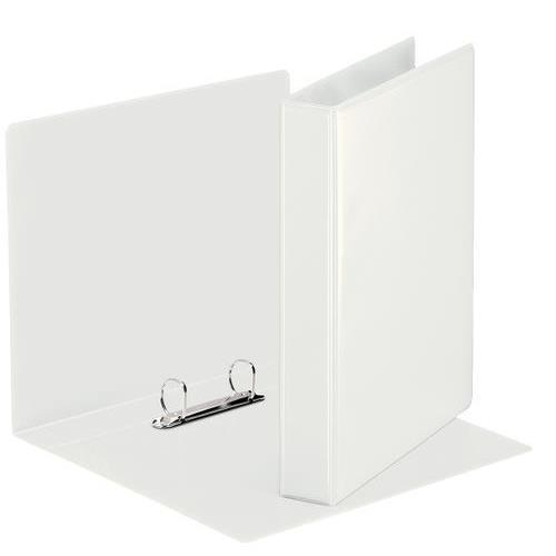 ESSELTE Classeur personnalisable ESSENTIAL 2 anneaux 25 mm en polypro, dos 4cm. Format A5. Coloris Blanc
