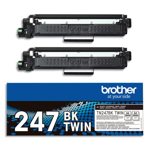 BROTHER Pack de 2 cartouches toner noir TN247BKTWIN (dont eco-taxe de 0,05 €)