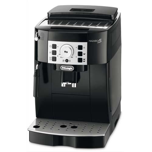 DELONGHI Expresso avec Broyeur ECAM22, réservoirs : 1,8L et grains 250g - Dim L23,8 x H35,1 x P43 cm Noir (dont eco-taxe de 1,74 €)
