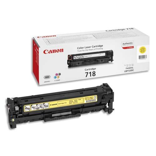 CANON Cartouche toner Jaune CRG718Y - 2659B002AA (dont eco-taxe de 0,10 €)