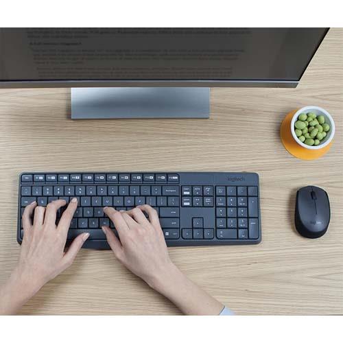 LOGITECH Ensemble Clavier/Souris MK235 920-007907 (dont eco-taxe de 0,05 €)