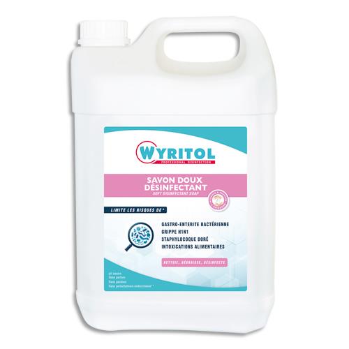WYRITOL Bidon de 5 litres de crème lavante liquide désinfectante pour les mains