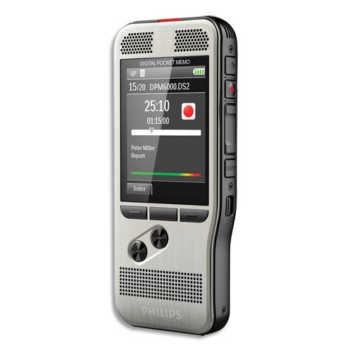 PHILIPS Enregistreur numérique Pocket-Mémo DPM6000/02 (dont eco-taxe de 0,02 €)