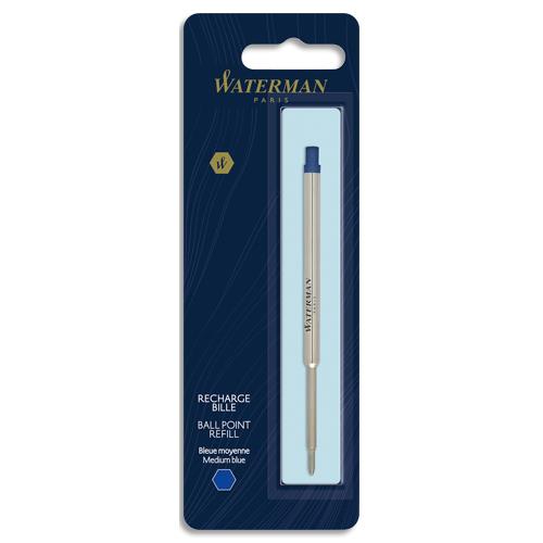 PARKER Recharge pour bille pointe moyenne QUINKFLOW encre Bleue. En blister.