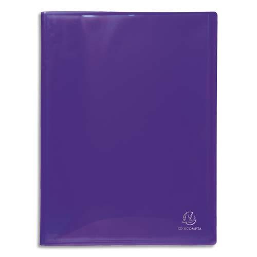 EXACOMPTA Protège-documents polypropylène glossy Iderama, 120 vues/60 pochettes, coloris assortis