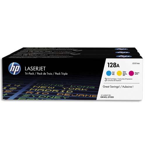 HP Tri pack couleur Laser 128A CF371AM (dont eco-taxe de 0,35 €)