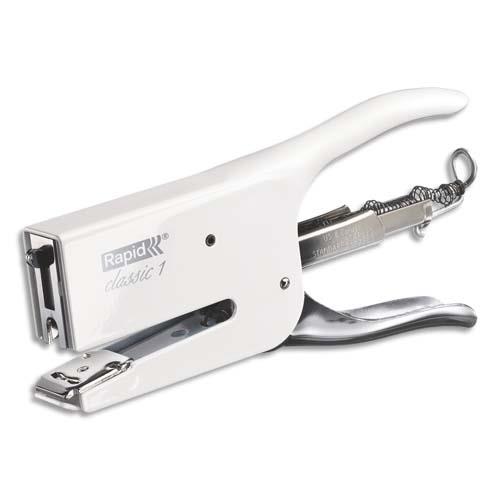 RAPID Pince agrafeuse K1 COCONUT KISS Blanc - En métal - Agrafes 26/6-8+ - Capacité 50 feuilles