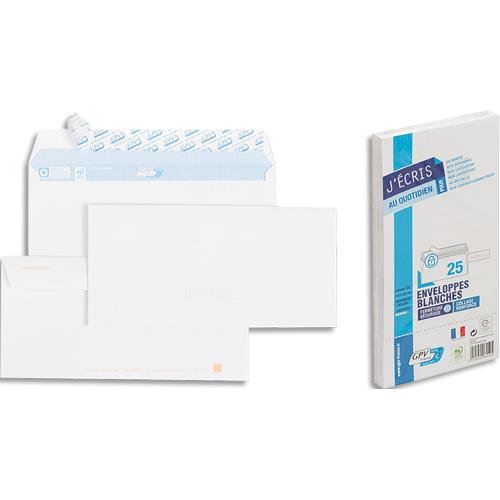 GPV Paquet de 25 enveloppes auto-adhésives 90 grammes Cod Express format 110x220 mm