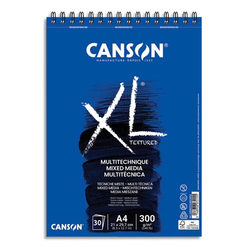 CANSON Album de 30 feuilles de papier dessin MIX MEDIA XL 300g A4