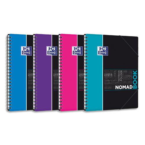 OXFORD Nomadbook 160 pages (couverture PP), Seyès (technologie réglure SCRIBZEE). Format A4+