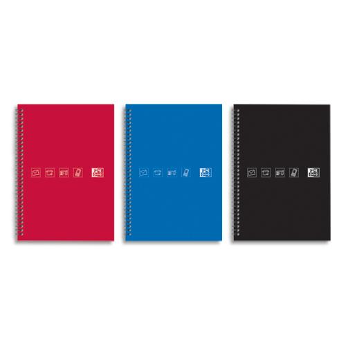 OXFORD Répertoire téléphonique HOMEBOOK spiralé couverture carte souple 144 pages 90g 14,8x21