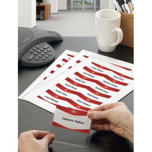 AVERY Boîte de 160 inserts pour badges imprimables microperforés 54 x 90 mm
