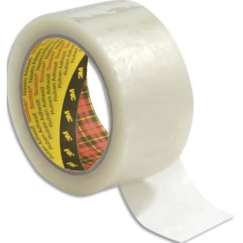SCOTCH Adhésif d'emballage en Polypropylène 48 microns - H50 mm x L60 mètres Transparent 24594