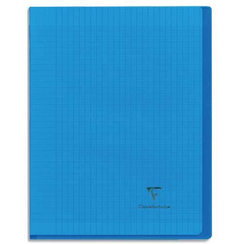 CLAIREFONTAINE Cahier Koverbook piqûre 96 pages grands carreaux Seyès petit format 17x22. Couv polypro.