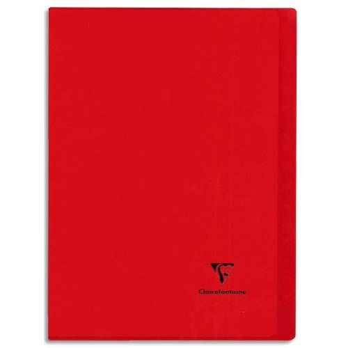 CLAIREFONTAINE Cahier Koverbook piqûre 96 pages grands carreaux Seyès grd format 21x29,7cm. Couv polypro.