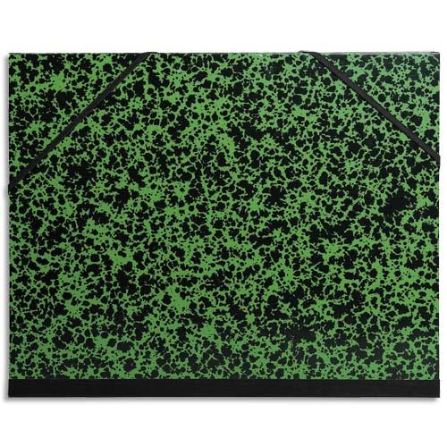 EXACOMPTA Carton à dessin fermeture par élastiques 52x72 cm pour feuilles 50x65 cm