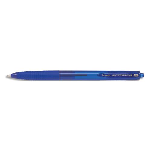 PILOT Stylo bille SUPER GRIP G rétractable pointe moyenne encre Bleue