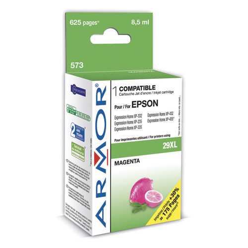 ARMOR Cartouche Jet d'encre compatible pour EPSON Magenta T2993XL K12666 (dont eco-taxe de 0,02 €)
