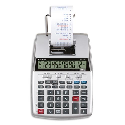 CANON Calculatrice imprimante portable 12 chiffres P23-DTSC-II 2303C001 (dont eco-taxe de 0,05 €)