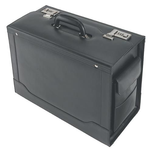 ALASSIO Pilot case Noire Ancona pour ordinateur 15'' et dossiers 45x35,5x21 cm 45042
