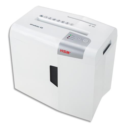 HSM Destructeur de documents HSM shredstar X5 - 4,5 x 30 mm (dont eco-taxe de 0,42 €)
