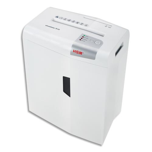 HSM Destructeur de documents HSM shredstar X10 - 4,5 x 30 mm (dont eco-taxe de 0,42 €)