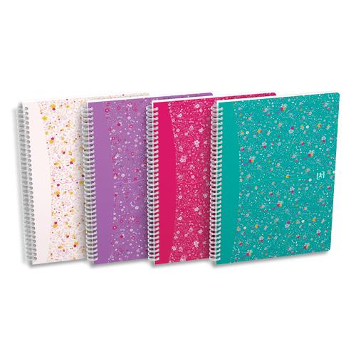 OXFORD Cahier carte Flowers intégrale B5 120 pages 90g Q5/5