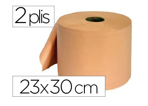 BOBINE ESSUYAGE 2 PLIS 300X230MM 800F COLORIS SAUMON 