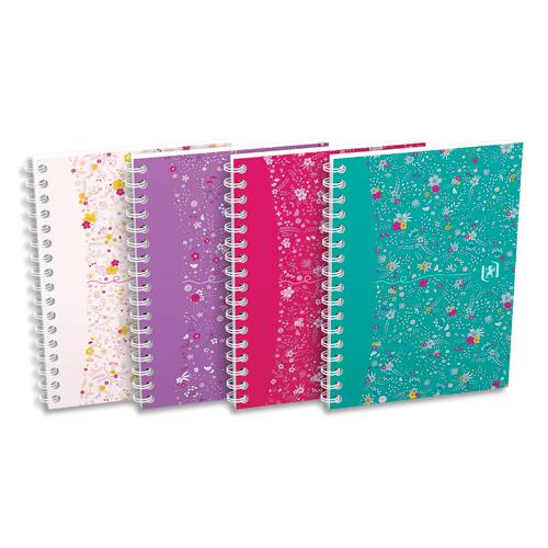 OXFORD Cahier carte Flowers intégrale A6 100 pages 90g Q5/5