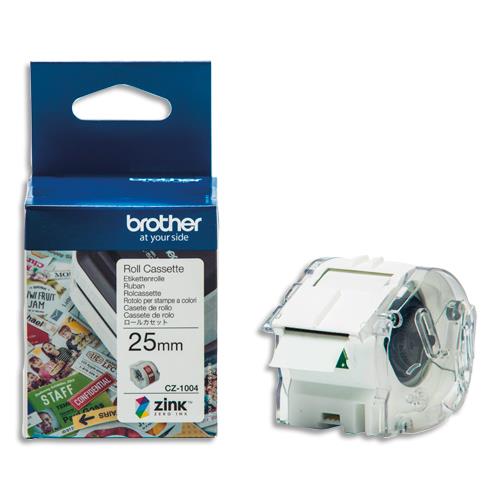 BROTHER Ruban CZ adhésif repositionnable pour VC-500W, 25 mm x 5m CZ1004 (dont eco-taxe de 0,02 €)