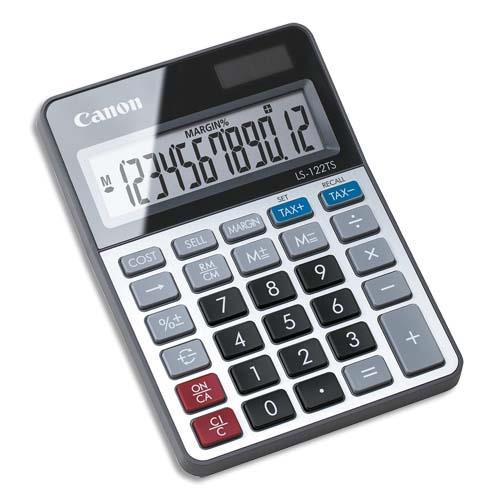 CANON Calculatrice nomade LS-122TS 12 chiffres 2470C002AA (dont eco-taxe de 0,02 €)