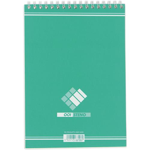 HAMELIN Bloc bureau 001 format 14,8 x 21 cm (A5) 180 pages unies 60g. Spirale en-tête